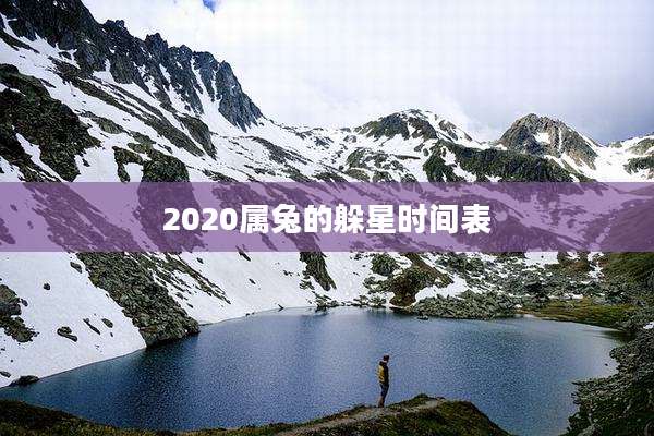 2020属兔的躲星时间表