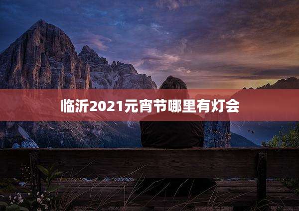 临沂2021元宵节哪里有灯会