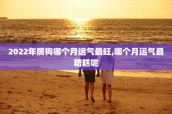 2022年属狗哪个月运气最旺,哪个月运气最糟糕呢