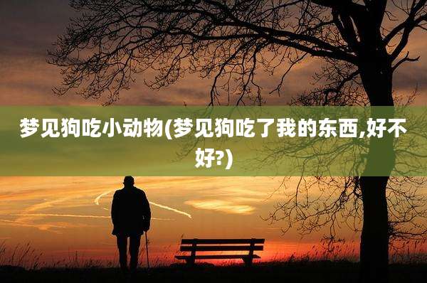 梦见狗吃小动物(梦见狗吃了我的东西,好不好?)