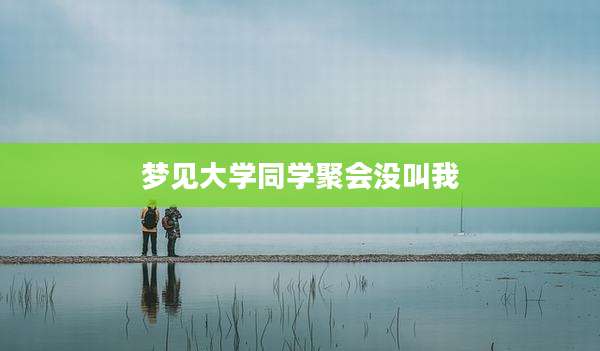 梦见大学同学聚会没叫我