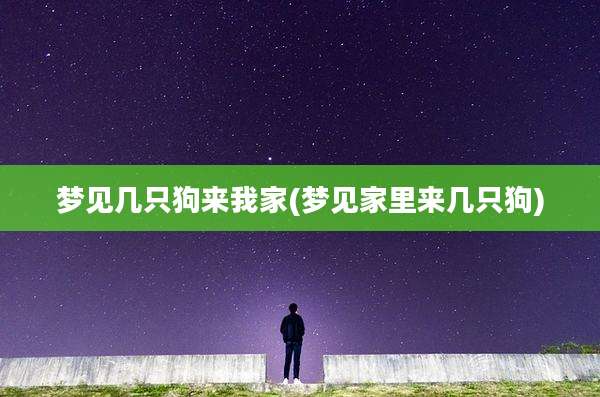 梦见几只狗来我家(梦见家里来几只狗)