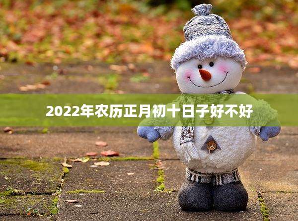 2022年农历正月初十日子好不好