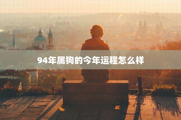 94年属狗的今年运程怎么样
