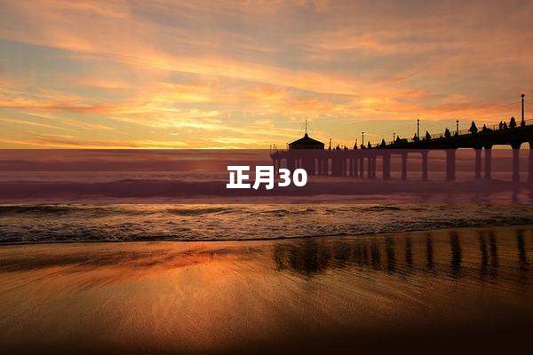 正月30