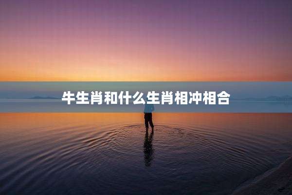 牛生肖和什么生肖相冲相合