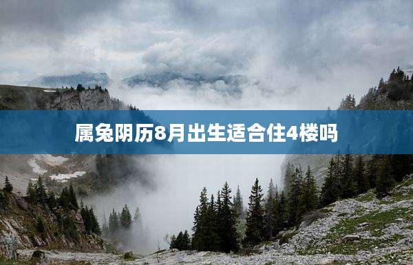 属兔阴历8月出生适合住4楼吗