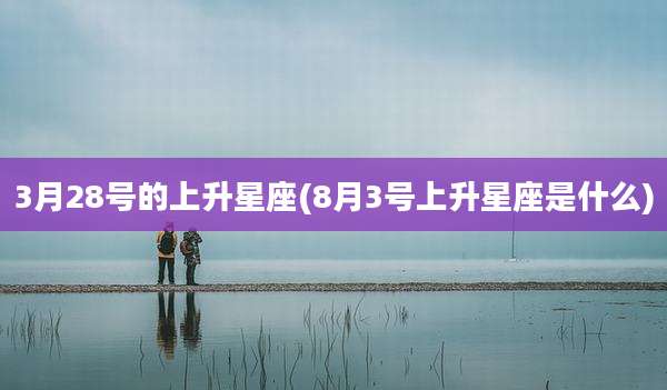 3月28号的上升星座(8月3号上升星座是什么)