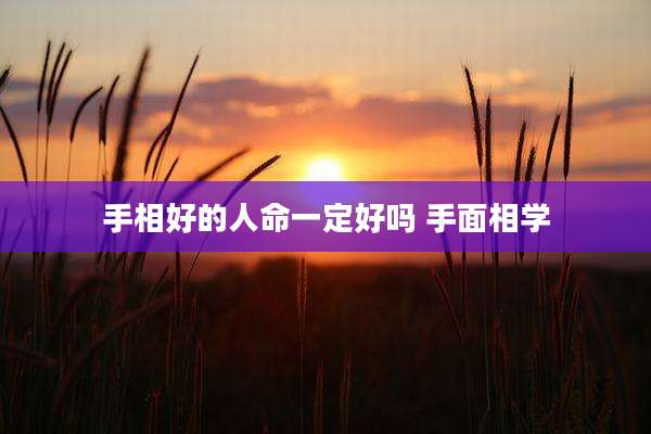 手相好的人命一定好吗 手面相学