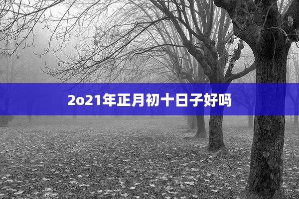 2o21年正月初十日子好吗