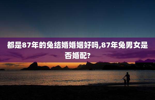 都是87年的兔结婚婚姻好吗,87年兔男女是否婚配?