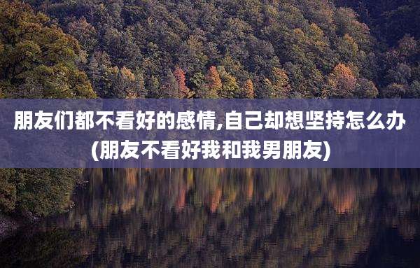 朋友们都不看好的感情,自己却想坚持怎么办(朋友不看好我和我男朋友)