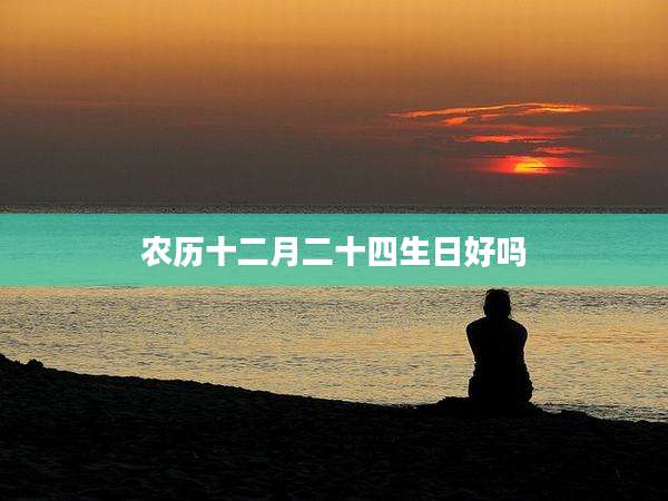 农历十二月二十四生日好吗