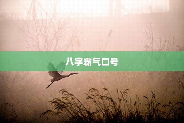 八字霸气口号