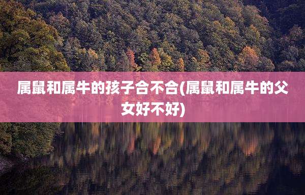 属鼠和属牛的孩子合不合(属鼠和属牛的父女好不好)