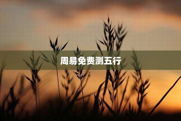 周易免费测五行