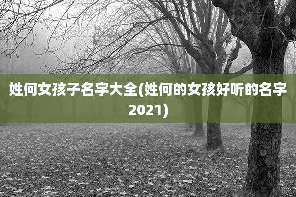姓何女孩子名字大全(姓何的女孩好听的名字2021)