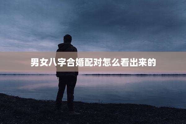 男女八字合婚配对怎么看出来的