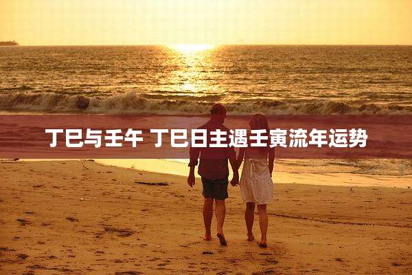 丁巳与壬午 丁巳日主遇壬寅流年运势