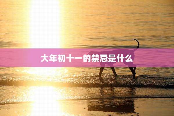 大年初十一的禁忌是什么
