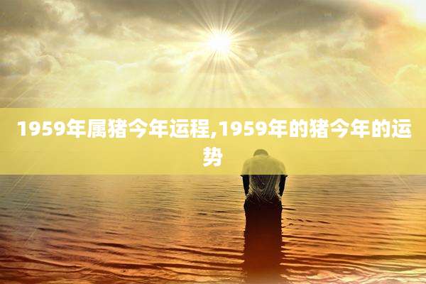1959年属猪今年运程,1959年的猪今年的运势