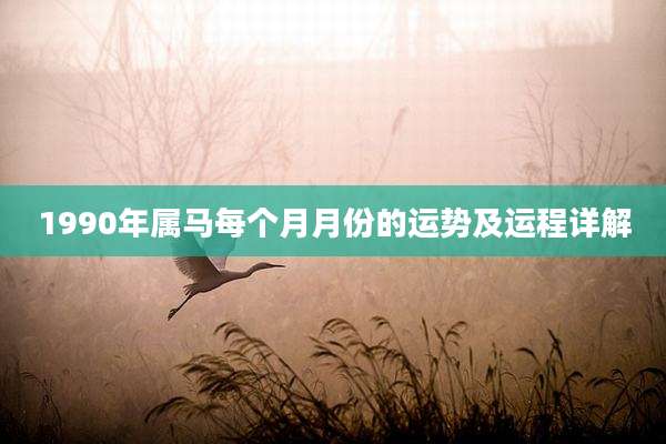 1990年属马每个月月份的运势及运程详解