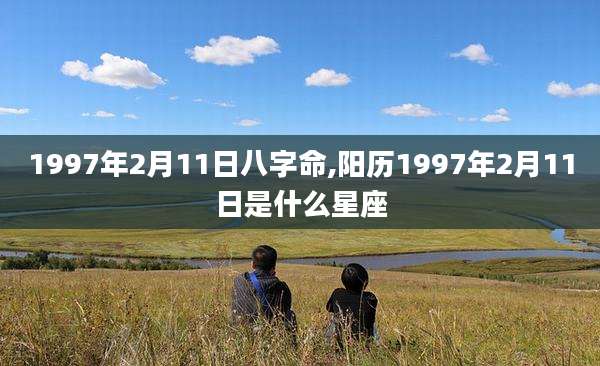 1997年2月11日八字命,阳历1997年2月11日是什么星座