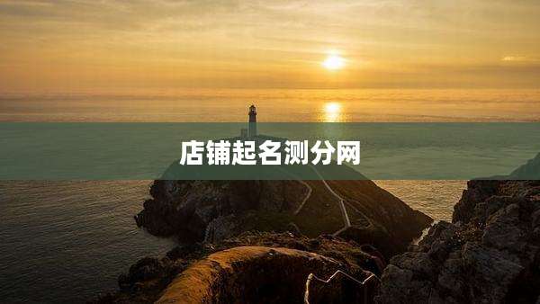 店铺起名测分网