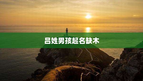 吕姓男孩起名缺木