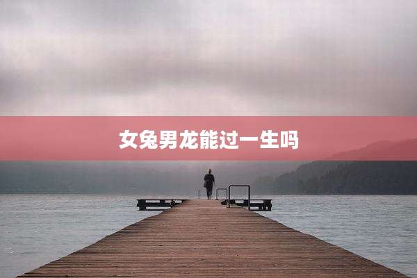 女兔男龙能过一生吗