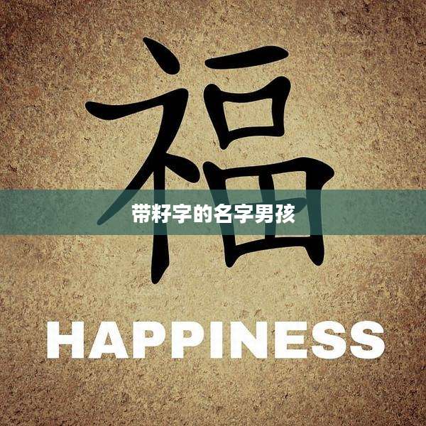 带籽字的名字男孩