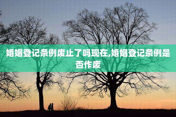婚姻登记条例废止了吗现在,婚姻登记条例是否作废