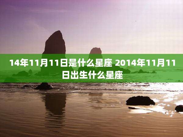 14年11月11日是什么星座 2014年11月11日出生什么星座