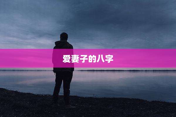 爱妻子的八字