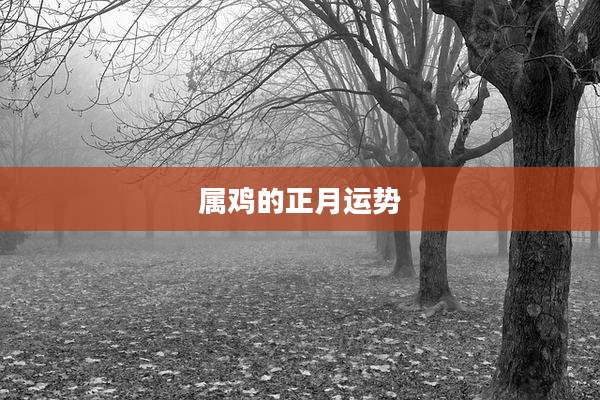 属鸡的正月运势