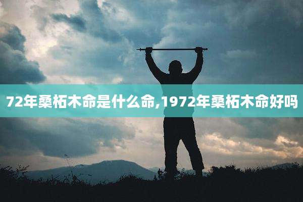 72年桑柘木命是什么命,1972年桑柘木命好吗