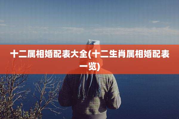 十二属相婚配表大全(十二生肖属相婚配表一览)