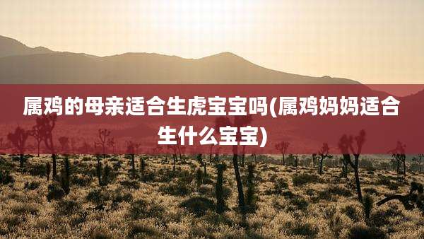 属鸡的母亲适合生虎宝宝吗(属鸡妈妈适合生什么宝宝)