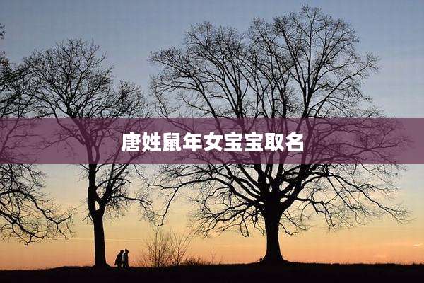 唐姓鼠年女宝宝取名