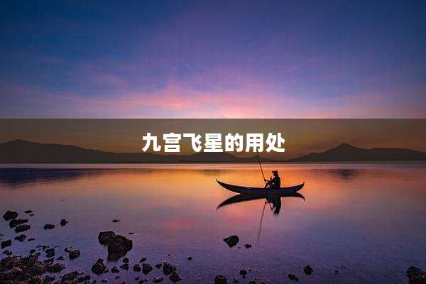 九宫飞星的用处
