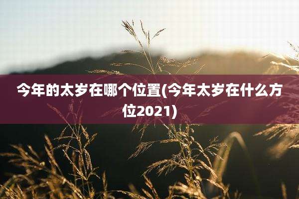 今年的太岁在哪个位置(今年太岁在什么方位2021)