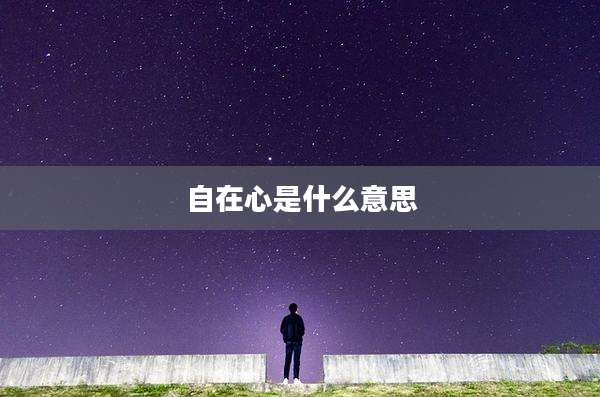 自在心是什么意思