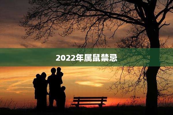 2022年属鼠禁忌