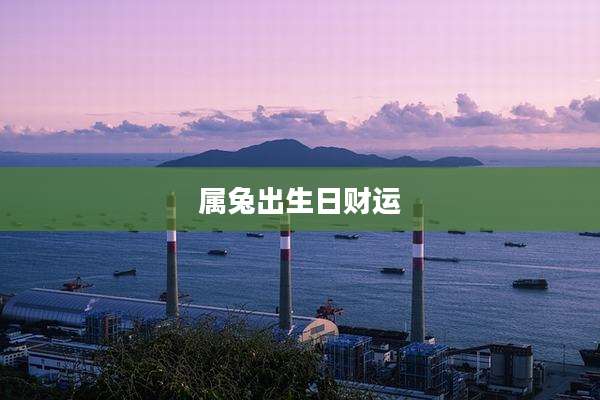 属兔出生日财运