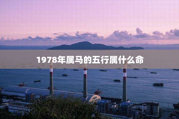 1978年属马的五行属什么命