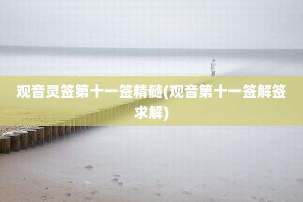 观音灵签第十一签精髓(观音第十一签解签求解)