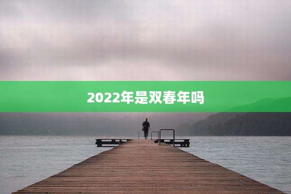 2022年是双春年吗