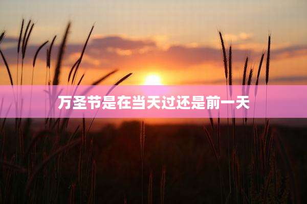 万圣节是在当天过还是前一天