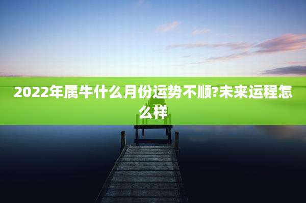 2022年属牛什么月份运势不顺?未来运程怎么样