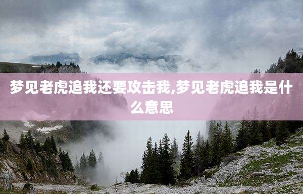 梦见老虎追我还要攻击我,梦见老虎追我是什么意思